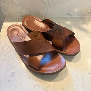 Brown Leather Men’s Sandals